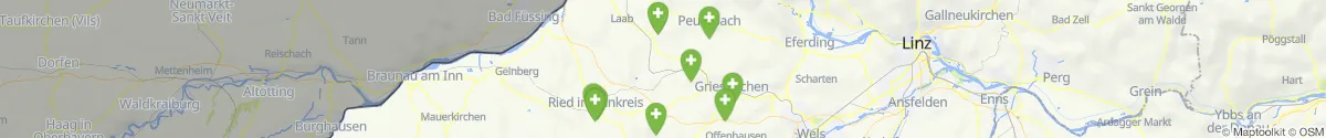 Map view for Pharmacies emergency services nearby Dorf an der Pram (Schärding, Oberösterreich)